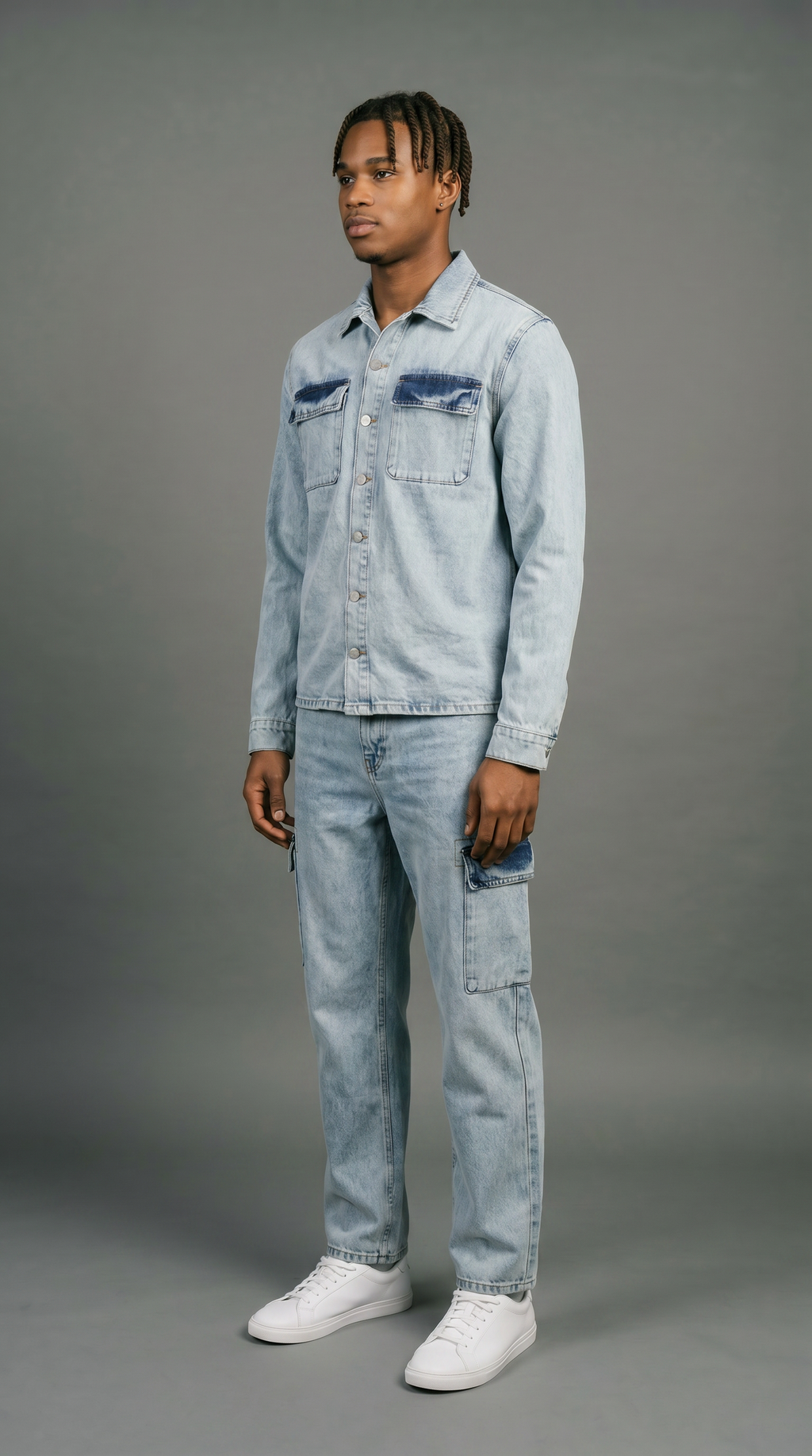 Bicolor Set - Light Blue/Navy - detail