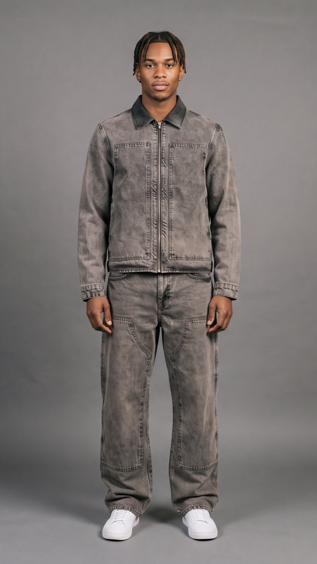 Washed Zip Set - front