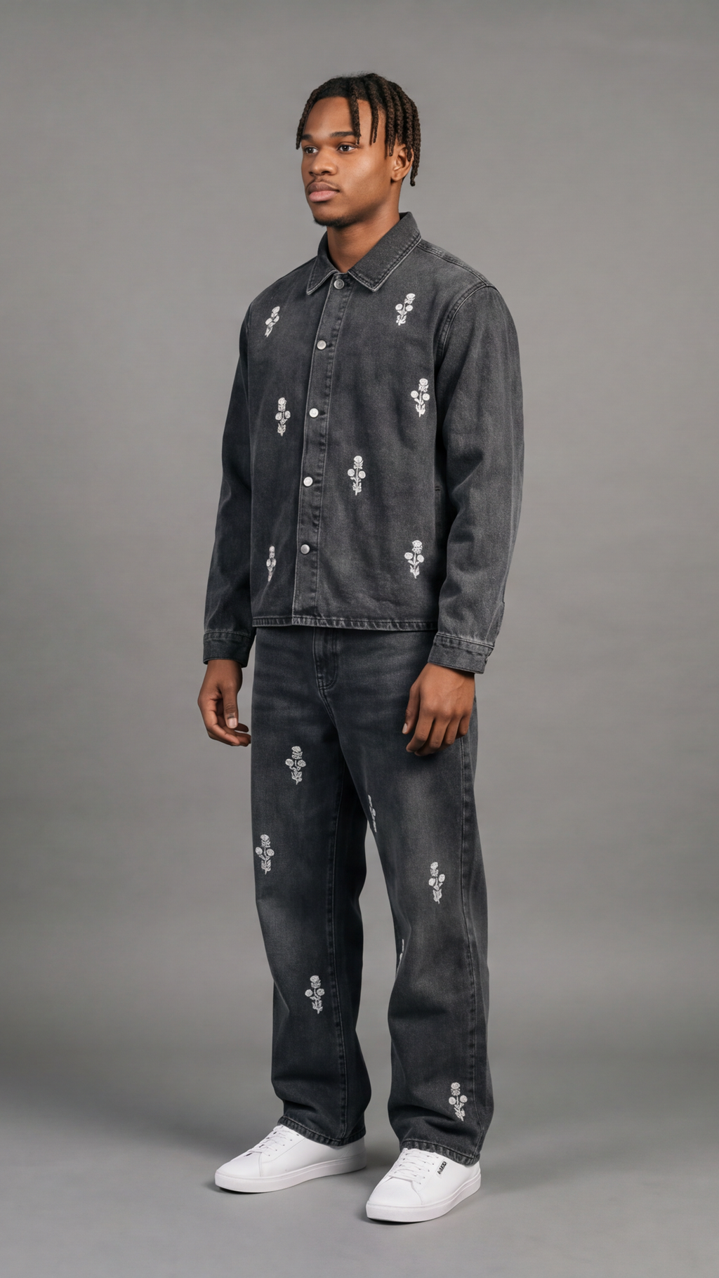 Floral Embroidery Set - front closed