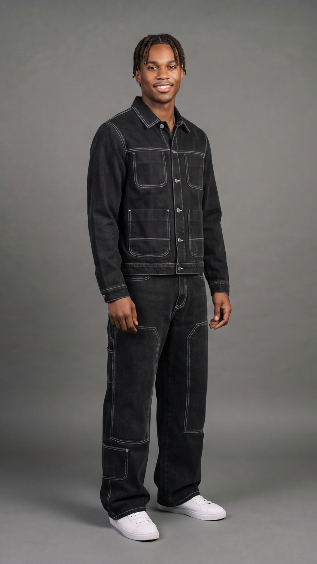 Contrast Stitch Set - side