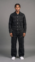 Contrast Stitch Set - Black