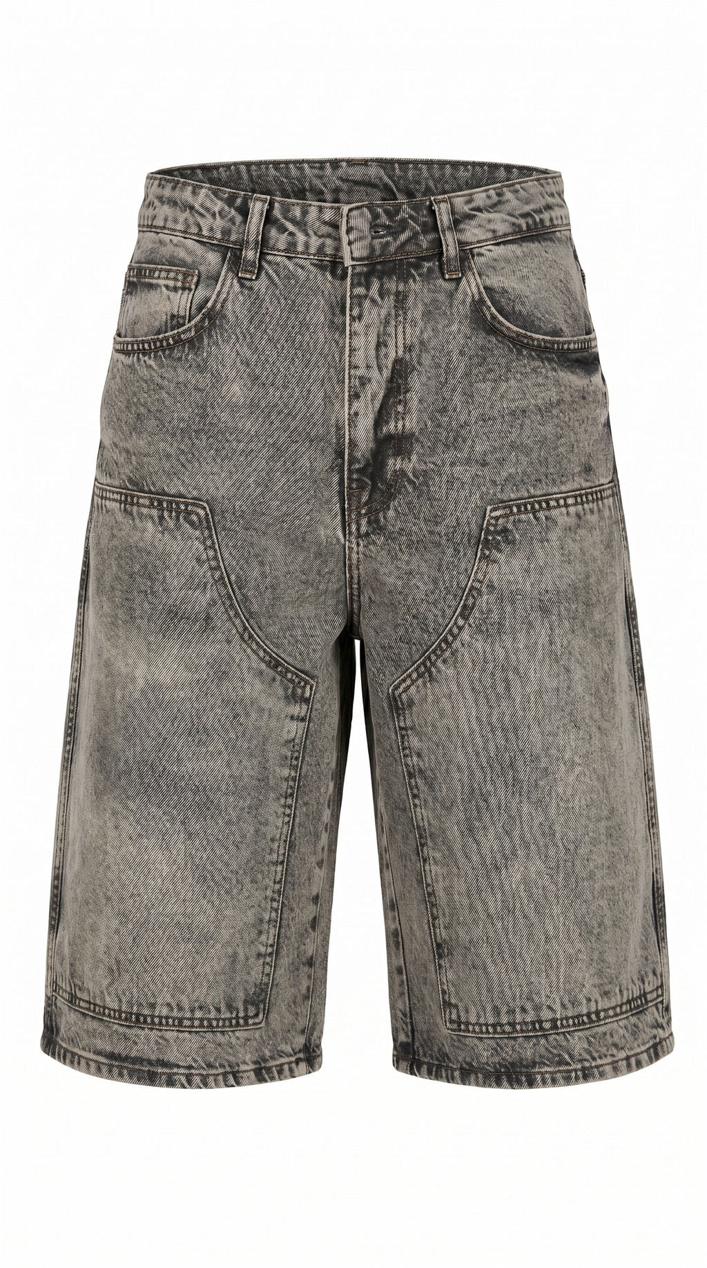 Washed Zip Set with Shorts - shorts detail