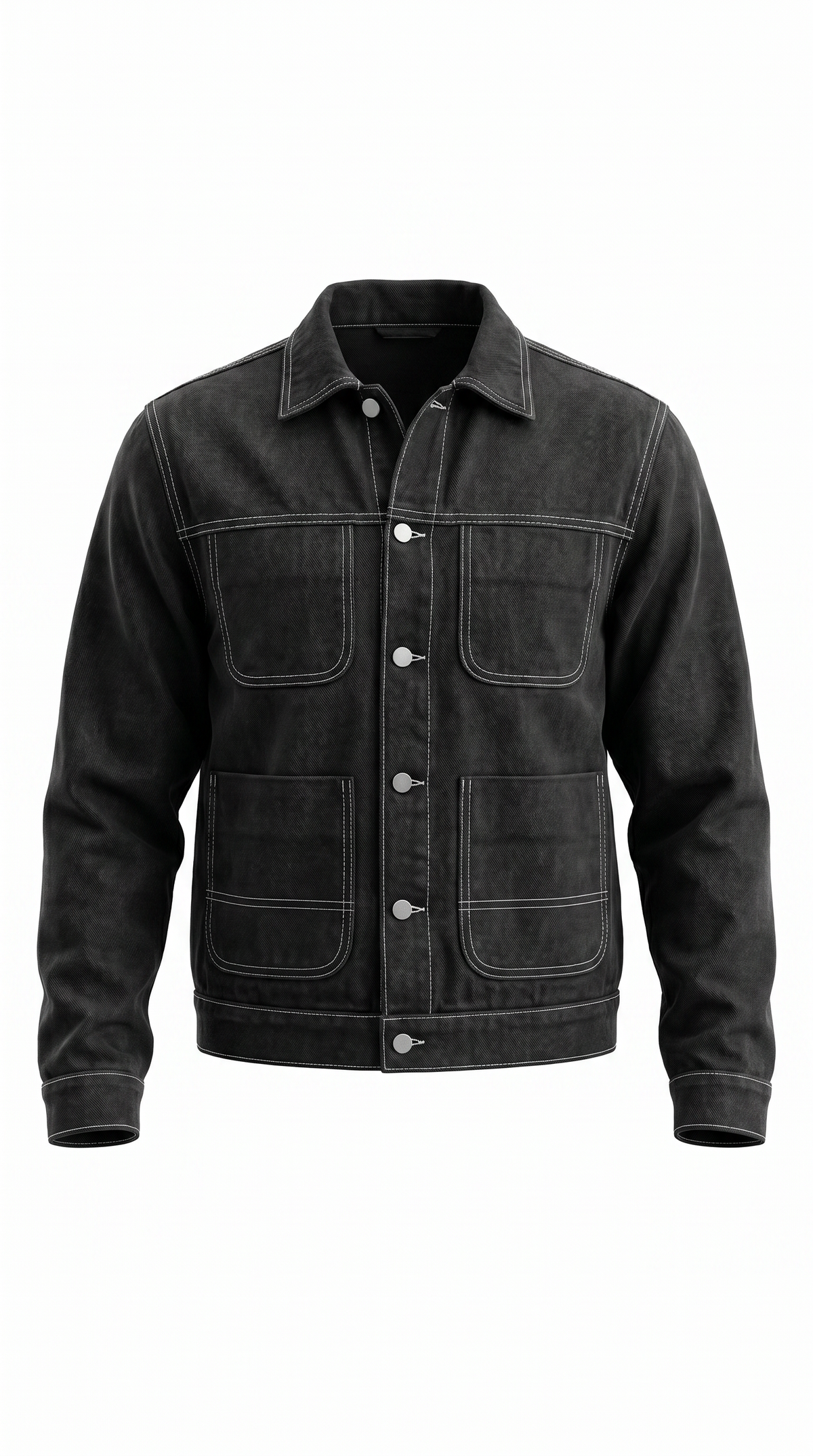 Contrast Stitch Set - jacket contrast stitching detail