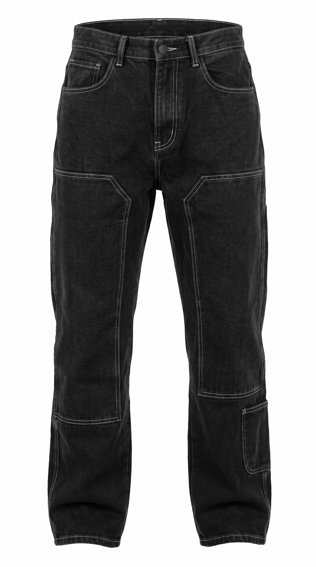Contrast Stitch Set - carpenter trousers detail