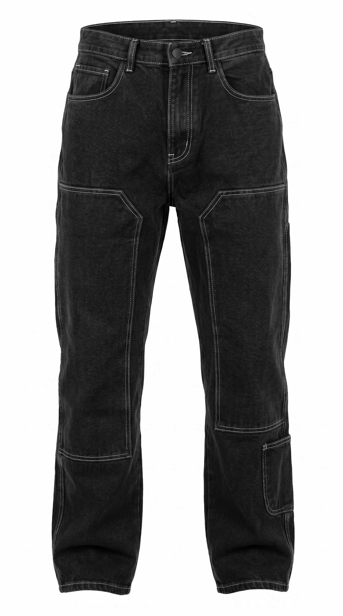 Contrast Stitch Set - carpenter trousers detail