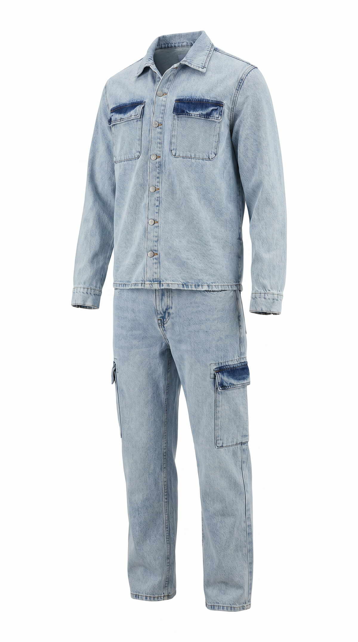 Bicolor Set - shirt and cargo trousers