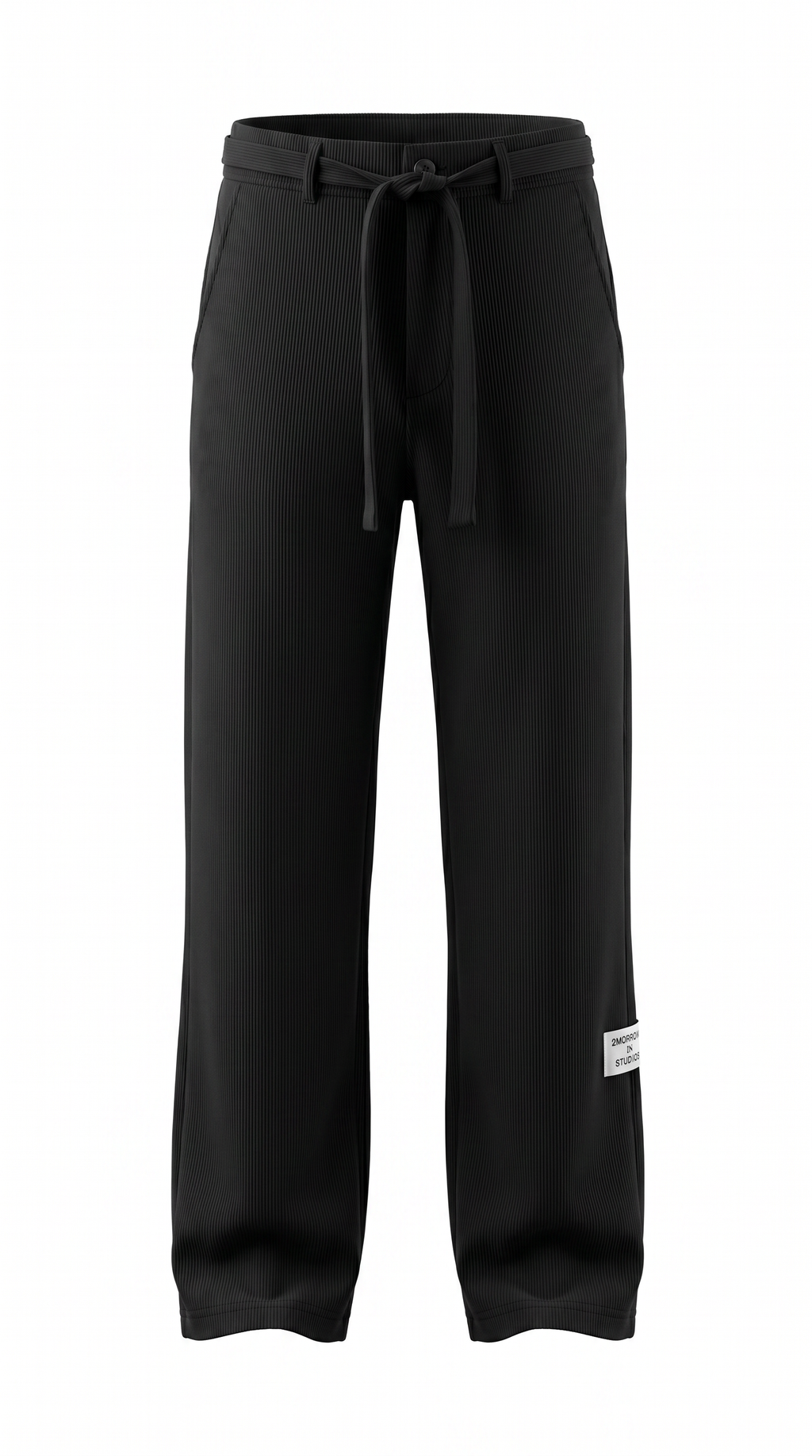 Striped Texture Set - Black - trousers detail